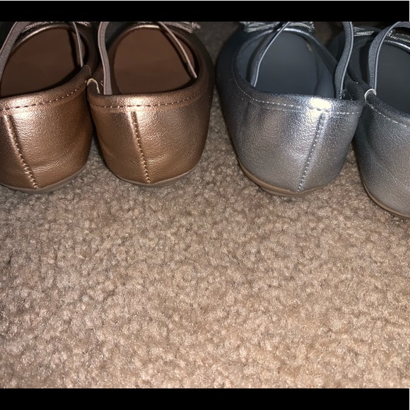Zoe & Zac silver & Rose gold flats 7 - Picture 2 of 6